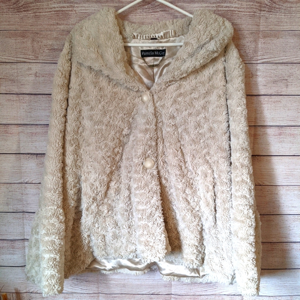 Pamela McCoy Faux Fur Jacket